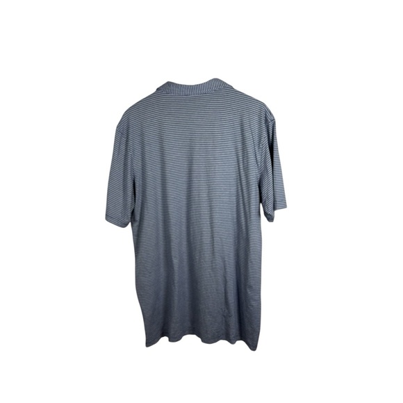 Peter Millar Men’s Striped Performance Polo in White/Navy Size XL - Picture 9 of 9